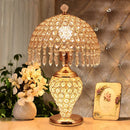 Axyaa Crystal Desk Lamp: Modern Minimalist Crystal Table Lamp for Bedroom or Living Room