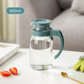 Axyaa Glass Water Pitcher Carafe with Lid and Handle