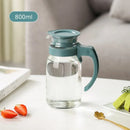 Axyaa Glass Water Pitcher Carafe with Lid and Handle