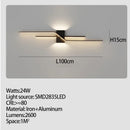 Axyaa White/Black LED Wall Lamp - Modern Living Room & Bedside Light