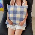 Axyaa Sheep Wool Throw Pillow: Cartoon Small Fresh Design for Living Room & Bedroom, 45x45cm