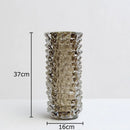 Axyaa Transparent Glass Vase Modern Desk Decoration For Flowers Arrangement
