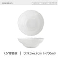 Axyaa Ceramic Dessert Bowl Sugar Water Premium Set Petal Underglaze Color Straw Hat