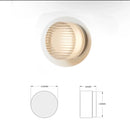 Axyaa Glass Lampshade LED Wall Sconce, 4 Colors Bedroom Living Room Bathroom Mirror Stair Wall Light