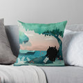 Cute Cat Decorative Pillow Case Cover for Modern Living Room Sofa by Axyaa