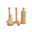 Axyaa Wooden Paper Towel Holder, Cartoon Lazy Rag Kitchen Rack