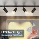 Axyaa LED Track Spotlight GU10 Bulb Fixture for Home, Shop & Kitchen