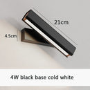 Axyaa Solid Wood LED Wall Lamp | Adjustable Nordic Bedside Lighting