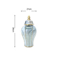 Axyaa Gold General Jar: European Style Home Decor & Tabletop Ceramic Decoration