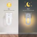 Axyaa Wall Night Light Socket with Sensor, Energy Saving Warm White Lamp for Kids Room