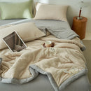 Axyaa Soy Fiber Double-Layer Summer Quilt Set - Breathable & Washable