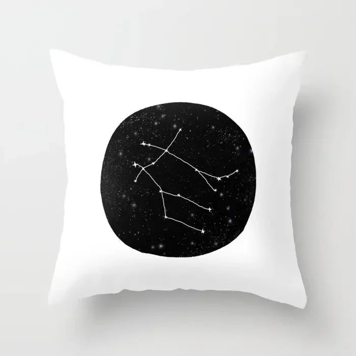 Axyaa Geometric Sunset Rainbow Pink Pillowcase