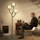 Axyaa Modern Lunar LED Floor Lamp Branch Design for Retro Home Decor