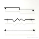 Axyaa Golden Iron Ladder Shelf Clothing Rack of Modern Design