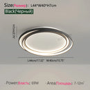Axyaa Circular LED Bedroom Ceiling Lamp - Modern Nordic Minimalist Lighting for Home