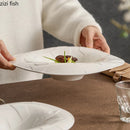 Axyaa Ceramic Soup Pasta Dessert Bowl Set for Molecular Cuisine Tableware