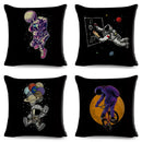 Axyaa Astronaut Sports Cushion: Fun Home Decor for Kids Room, Planet & Music Theme