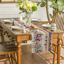 Axyaa Wildflowers Table Runner for Kitchen and Dining Décor