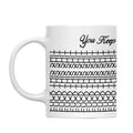 Axyaa Hidden Message Coffee Mug - Funny Ceramic You Keep Me Sane Cup