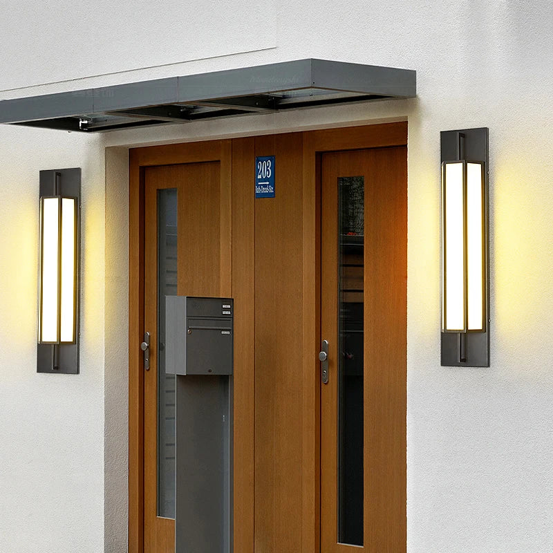 Axyaa Stainless Steel Outdoor Wall Lamp LED Light for Garden Villa Sconce IP65