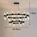 Axyaa Modern LED Ceiling Lamp Chandelier for Bedroom and Dining Room