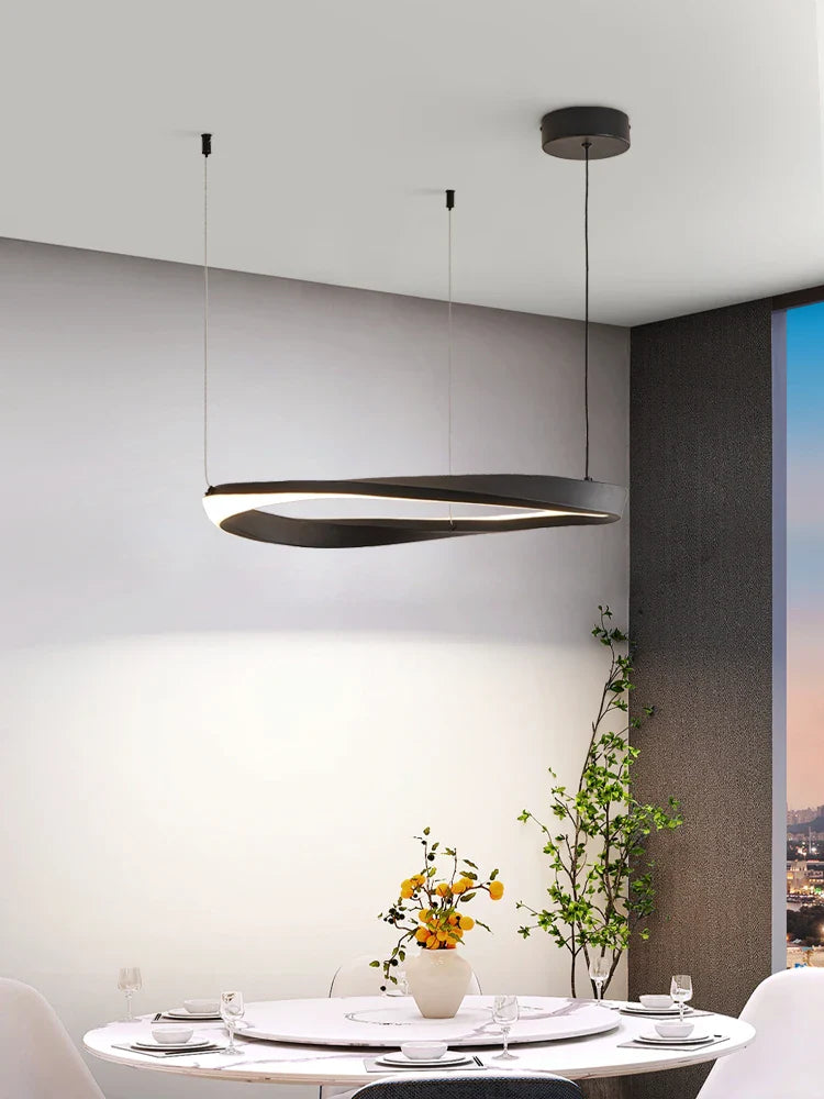 Axyaa Nordic Pendant Chandelier Ring Lamp for Modern Dining Room and Bedroom