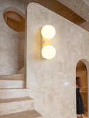 Axyaa Double Antique Wall Lamp for Bedroom, Living Room, Staircase - Wabi Sabi Homestay Lighting