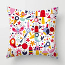 Axyaa Geometric Animal Pattern Cushion Cover for Sofa, Chair, Children's Room