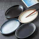 Axyaa Ceramic Oval Fish and Vegetable Dish - Large Personality Steamed Fish Dish