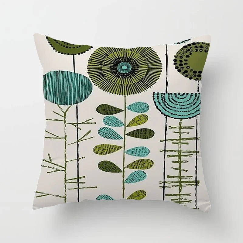 Bohemian Geometric Pattern Printed Pillowcase - Axyaa Brand