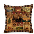 Axyaa Wildlife & Lake Theme Decorative Pillow Cover for Sofa, Bedroom & Car