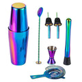 Axyaa Rainbow Boston Shaker Cocktail Bar Set Mixed Drink Martini Tools