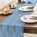 Axyaa Knotted Tassel American Style Table Runner for Home Decor