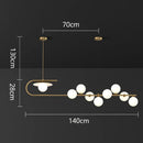 Axyaa Modern LED Pendant Chandeliers for Living and Dining Rooms