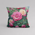 Axyaa Flower Pot Pattern Pillow Cover for Luxury Home Decor