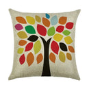 Axyaa Cartoon Pattern Linen Pillowcase - Home Sofa Decorative Cushion Cover