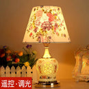 Vintage Floral Table Lamp by Axyaa – Ceramic Warm Light for Bedroom & Living Room