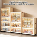 Axyaa 80cm Folding Wardrobe: Large Capacity Clothes & Blankets Organizer