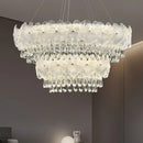 Modern Crystal LED Pendant Lights by Axyaa - Gold Plated Metal Hanging Lamp for Home Lighting