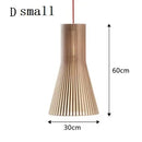 Axyaa Birdcage Pendant Lamp: Handmade Wood, E27 LED Suspension Light for Dining, Bar