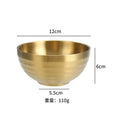 Axyaa Double Layer Rice Bowl for Kids and Adults - Stainless Steel Soup Fruit Bowl