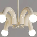 Axyaa French Cream Hanging Light: Modern Magic Bean Pendant for Bedroom, Living Room, and Study