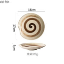 Axyaa Retro Ceramic Sushi Plate Set