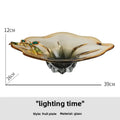Axyaa Enamel Color Crystal Glass Vase, High-End Transparent Glass, Elegant Living Room Decor