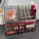 Axyaa Clear Makeup Organizer Set | Large Capacity Cosmetic Storage Drawer Box