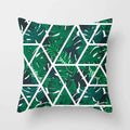 Axyaa Tropical Green Plants Pattern Cushion Cover for Sofas and Decor