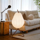 Axyaa Wabi Sabi Pear Shape Silk Floor Lamp for Home Living Room Decoration