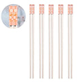 Axyaa Non-Slip Chopsticks Set - 5 Pairs for Sushi and Healthy Eating