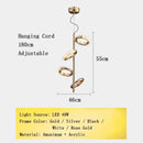 Axyaa Gold Ring LED Chandelier Pendant Lighting Fixture