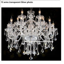 Axyaa Luxury Crystal Chandelier: Modern 6-24 Arm LED Lighting for Living Room and Bedroom